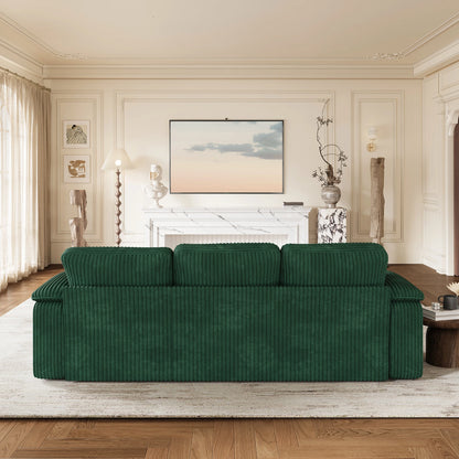 Nola Modular Corduroy Sleeper Sectional Sofa | 3 Seater |  L Shape Corner