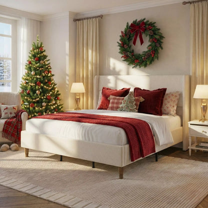 Arc Liene Headbaord Wingback Bed Frame