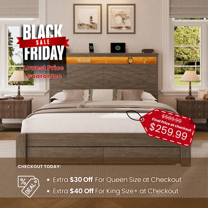 Arlo Farmhouse Bed Frame