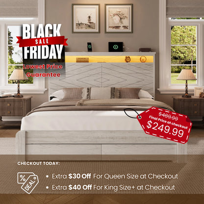 Arlo Farmhouse Bed Frame