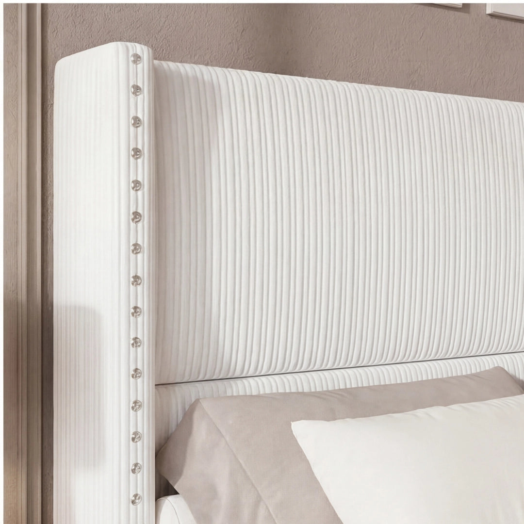 Elysia Corduroy Storage Bed Frame