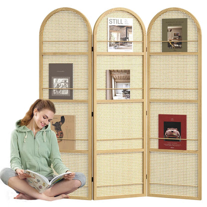 BOHO 67" Arched Folding Room Divider