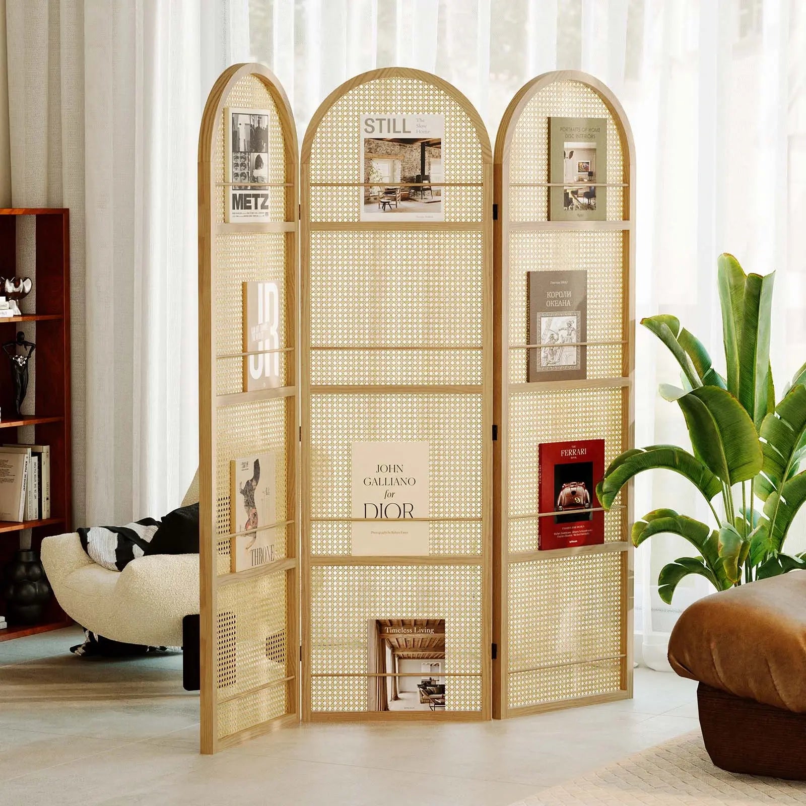 BOHO 67" Arched Folding Room Divider