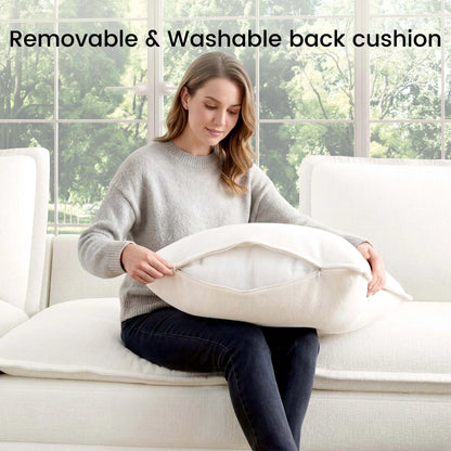 Densa L Shaped Sectional Cloud Sofa | 3-4 Seater |  Spring Cushion | 97"~125"